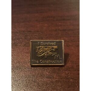 McDonald's "I Survived The Construction" Employee Lapel Hat Pin‎